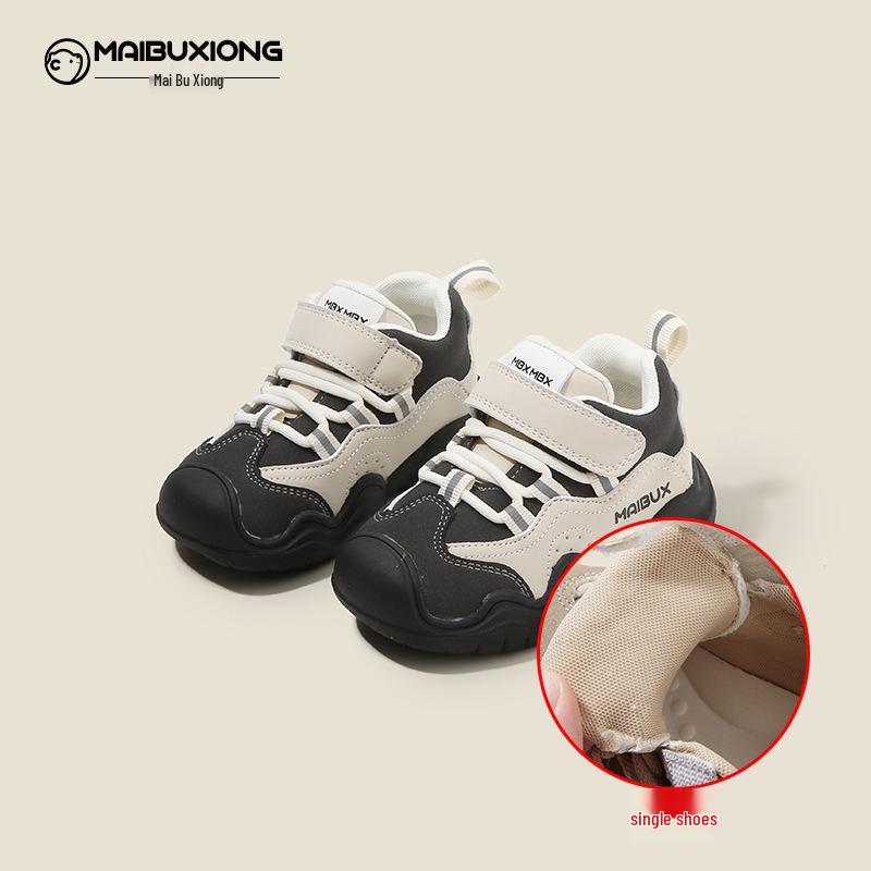 Buty sportowe dla malucha: Nowe jesienno-zimowe trampki z aksamitnym podszyciem dla niemowląt, dziewczynek i chłopców.