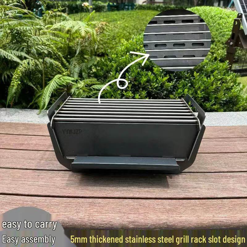 Tiemyun Outdoor Portable Camping Card-type BBQ Grill