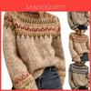 Stylish Women's Sweater Jumper Casual Tops With Elegant Half-collar Design For Winter