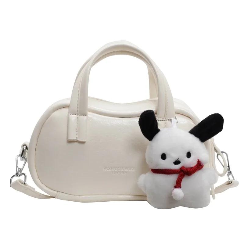 

Женская сумка через плечо из искусственной кожи на молнии, однотонная, мягкая, универсальная, простая, элегантная, высокого качества