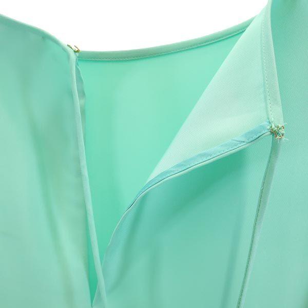Kate Spade Short sleeve one piece 2 Green system Back ribbon Women Used