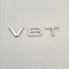 3D Metal V6T V8T Side Fender Emblem Tail Trunk Logo Badge Sticker Car Styling For 2s A3 A4 A5 A6 A7 A8 S3 S4 S5 S6 Q3 Q5 Q7A1