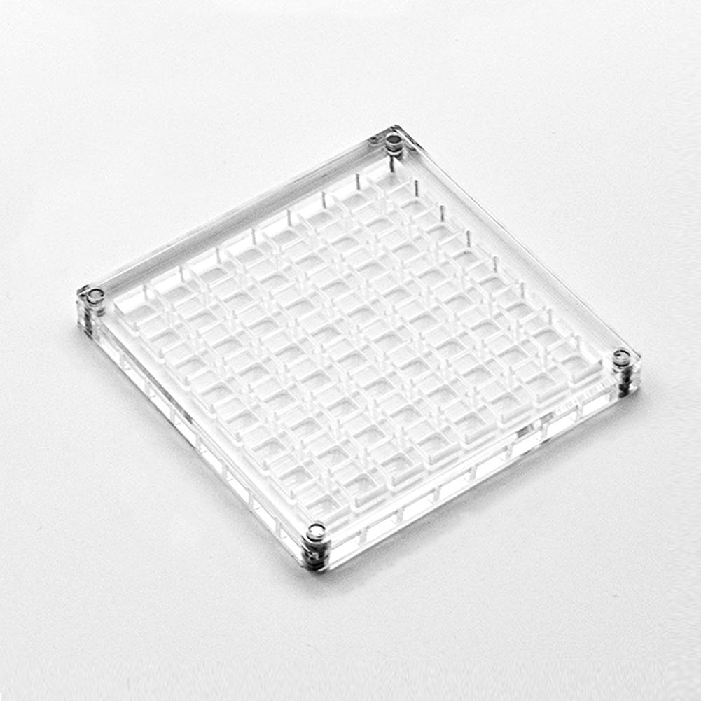 Seashell Display Box Acrylic Magnetic Diamond Display Case Acrylic Organizer Box Stackable Jewelry Gem Organizers Compartment