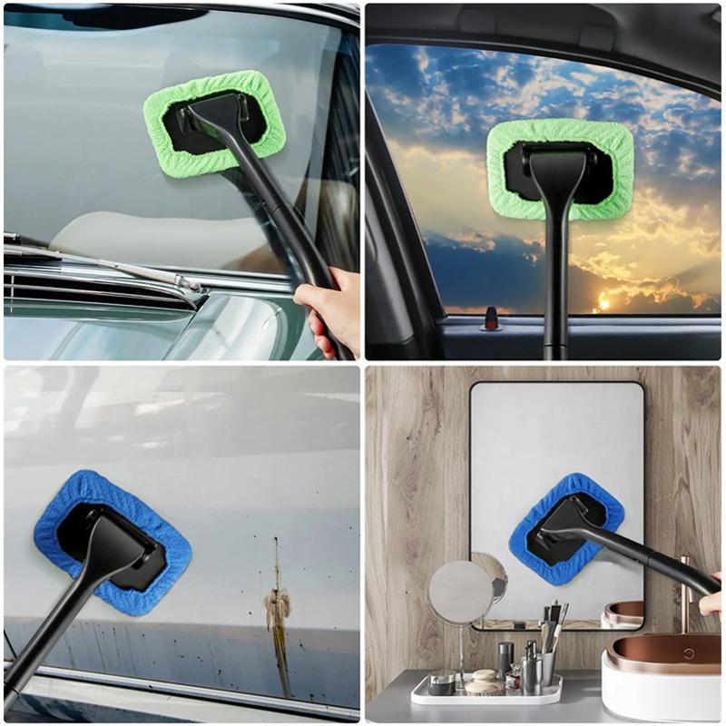Cleaning Tool Wiper Cleaner Windshield Demister Easy To Use Reusable Cleaning Brush Microfiber Wiper Window Wiper Wipe Tool Cleaner Brush 1pc  beads