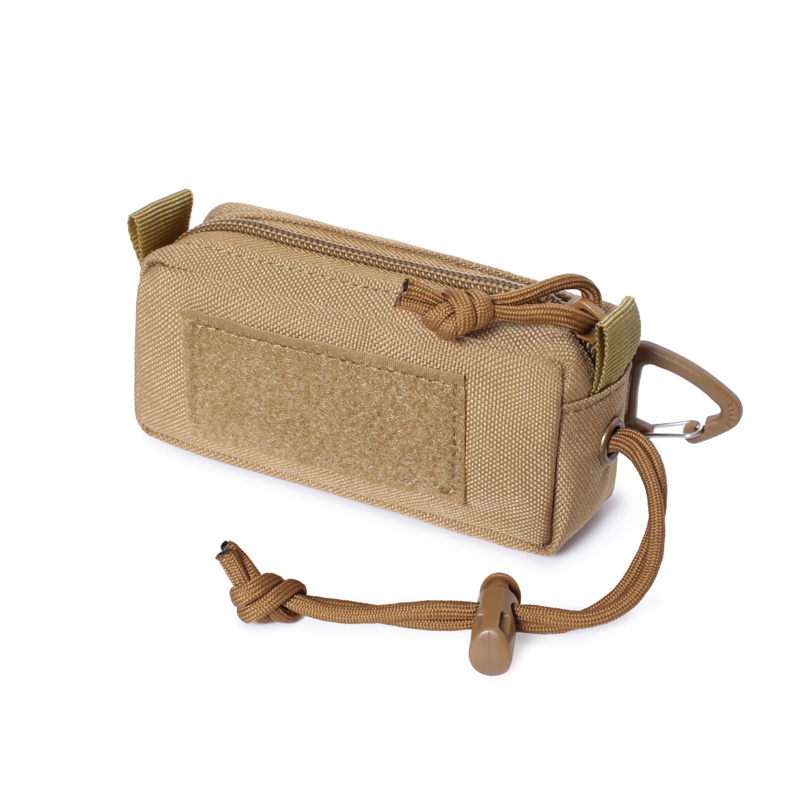 

Universal Tactically Pouch Coin Purse Belt Holsters Attachment Belt Holder Waist Bag Case Utility Small Pouch Easy Use коричневий