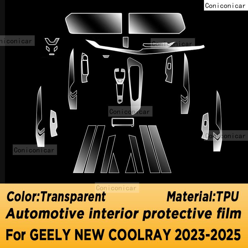 

For GEELY NEW COOLRAY 2024 2025 Panel Navigation Automotive Interior Protective Film Anti-Scratch Accessories Sticker Right Rudder