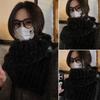 Soft Plush Winter Neck Warmer Solid Color False Scarf Shawl Winter Detachable Scarf  for Women