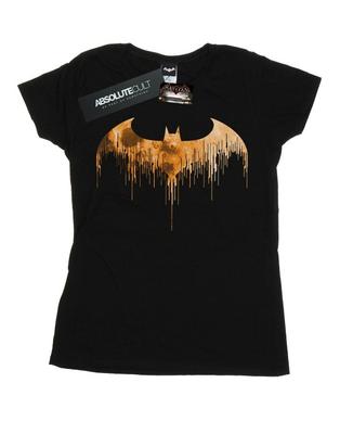 Womens/Ladies Batman Arkham Knight Halloween Moon Logo Fill Cotton T-Shirt