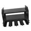 Power Tool Organizer 4 Slots Iron Structure Multifunctional Compact Drill Holder Wall Mount for Workshop Warehouse Black