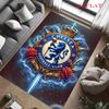 Chelsea FC Logo Carpet Rug for Living Room Bedroom Home Sofa Decoration,Kids Play Nonslip Floor Mat