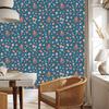Wallpaper Sea Animals Blue and Turquoise for Living Room and Bedroom 50x1000