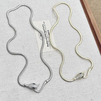 Unisex Dark Snake Necklace: Personalized, Cold Style, Niche Design - Perfect for Hot Girls and Boys