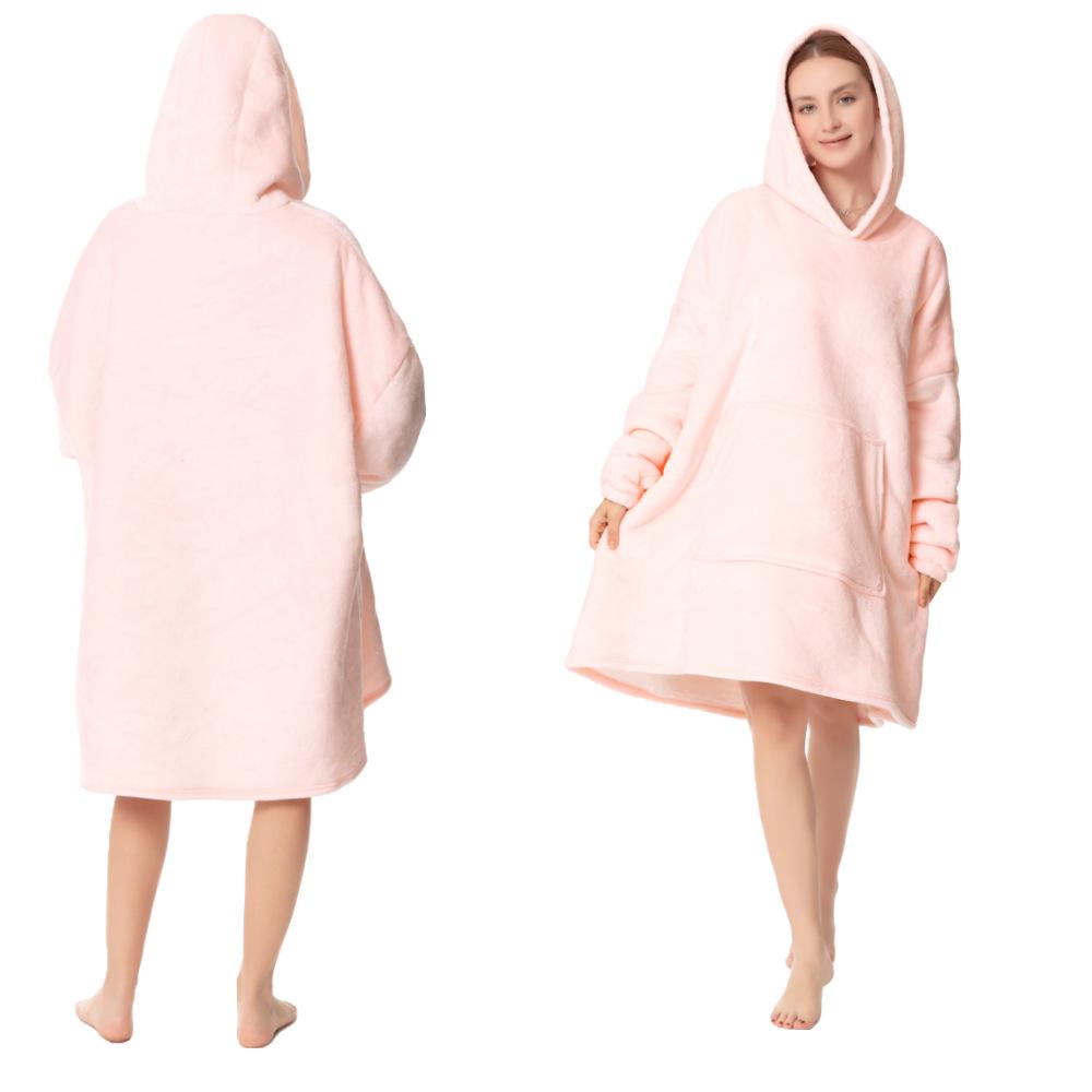 1 Stück Kapuzenpullover für Erwachsene, Kaltwetterkleidung, Hauskleidung, Flanell-Pyjama