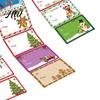 Festive Name Stickers 500Pcs/Roll Christmas Gift Tags Cartoon Santa Snowman Reindeer Tree to And from Claus Adhesive DIY Present Box Greeting