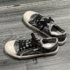 Men's Casual Distressed White Leather Shoes - Lightweight, Soft Sole, Versatile Fashion Sneakers X511