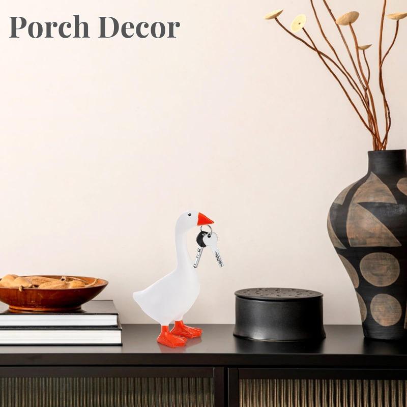 Duck Magnet, Resin Artwork, Decorative Items for Living Room, Study, Entranceway, Key Hanger, Ornament