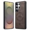 Leather Case For Samsung Galaxy S26 S25 Edge S24 Ultra S23 FE S22 FE A17 A37 A57 A16 A36 A56 Wireless Charging Magnetic Cover