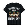 Ich Mag Halt Enten Girls Unisexs Duck T Shirt Black S Vintage Comfortable Unisex Breathable Streetwear Versatile