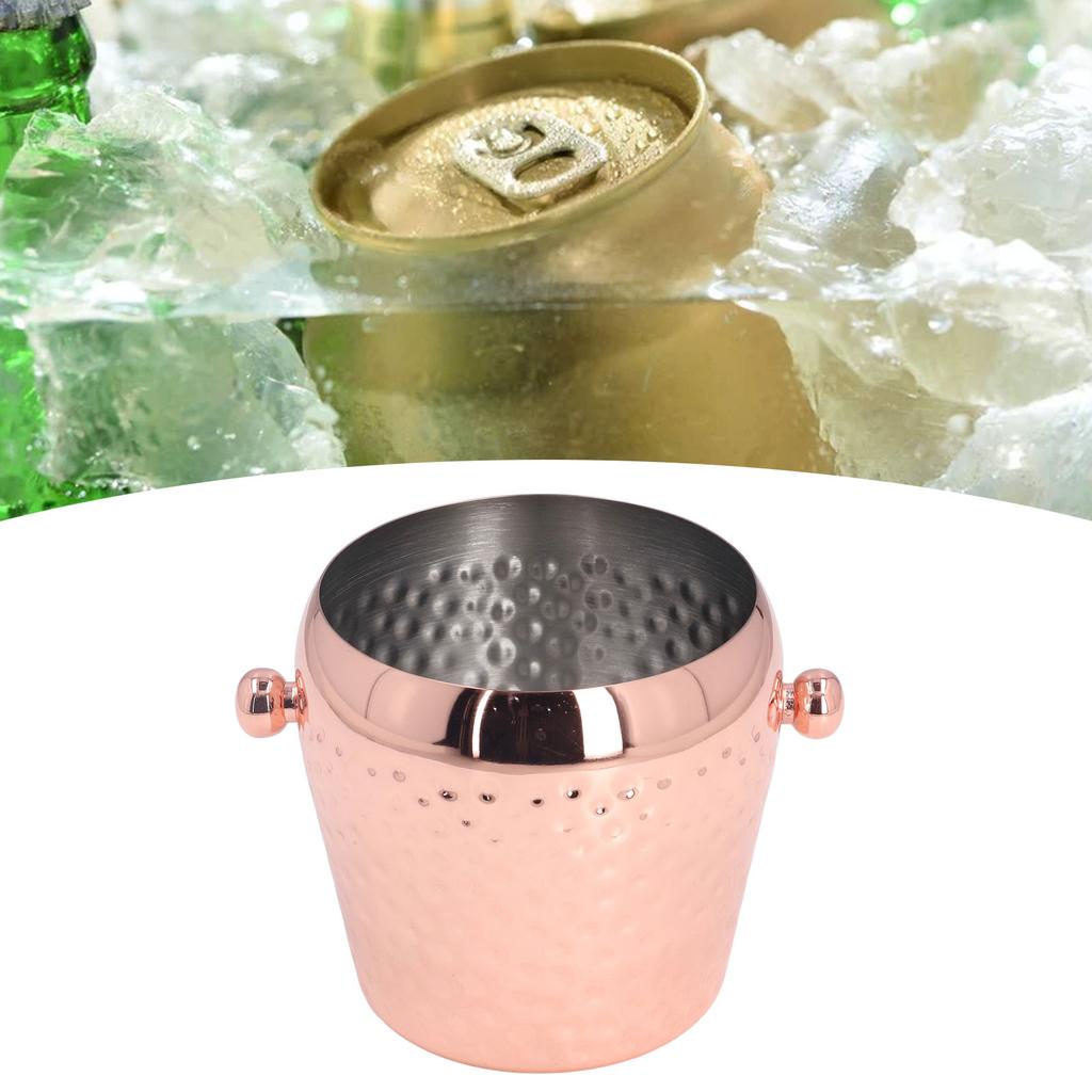 Bucket 1000ml Elegant Stainless Steel Portable Widely Used Ice Bucket for Bar Party