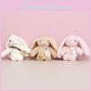 Cute Eared Long Bunny Plush Toy Adorable Cartoon Keychain Charm Gift Perfect