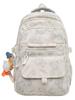 Large Capacity Bear Print Backpack for Students - Perfect for Middle, High School, and University Girls.