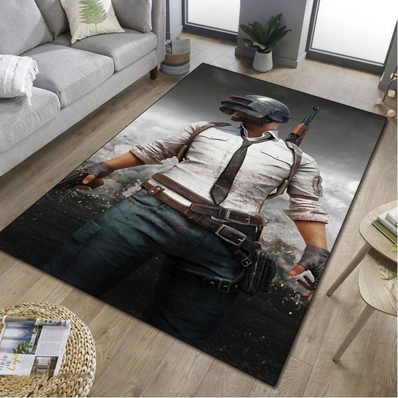 1Pc PUBG Print Rug - home decoration Carpet For Living Room Bedroom Flooring Computer Chair Area Rug