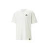 Puma X Staple Collaboration Spate Tai Chi Imprimeu American Vintage Sport Respirabil Tricou cu mânecă scurtă Gâtul turnat Unisex Topuri Alb 620702-65