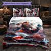 Max Verstappen Pattern Microfiber 3Pcs Bedding Set Decor Duvet Cover Set For Bedroom Home Use