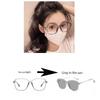 Photosensitive Color Change Anti-Blue Light Glasses Without Makeup Large Frame Myopia Glasses Finished Myopia Glasses 6022
