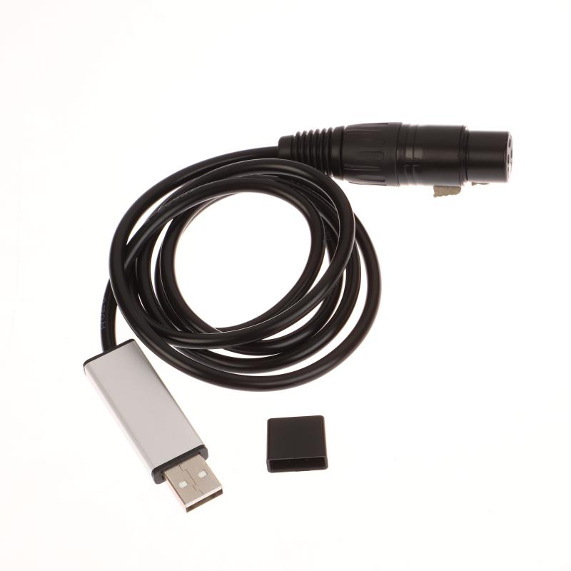 Usb To Dmx Interface Adapter Cable For Stage Disco Moving Head Light Cable Computer Pc Controller Signal Conversion