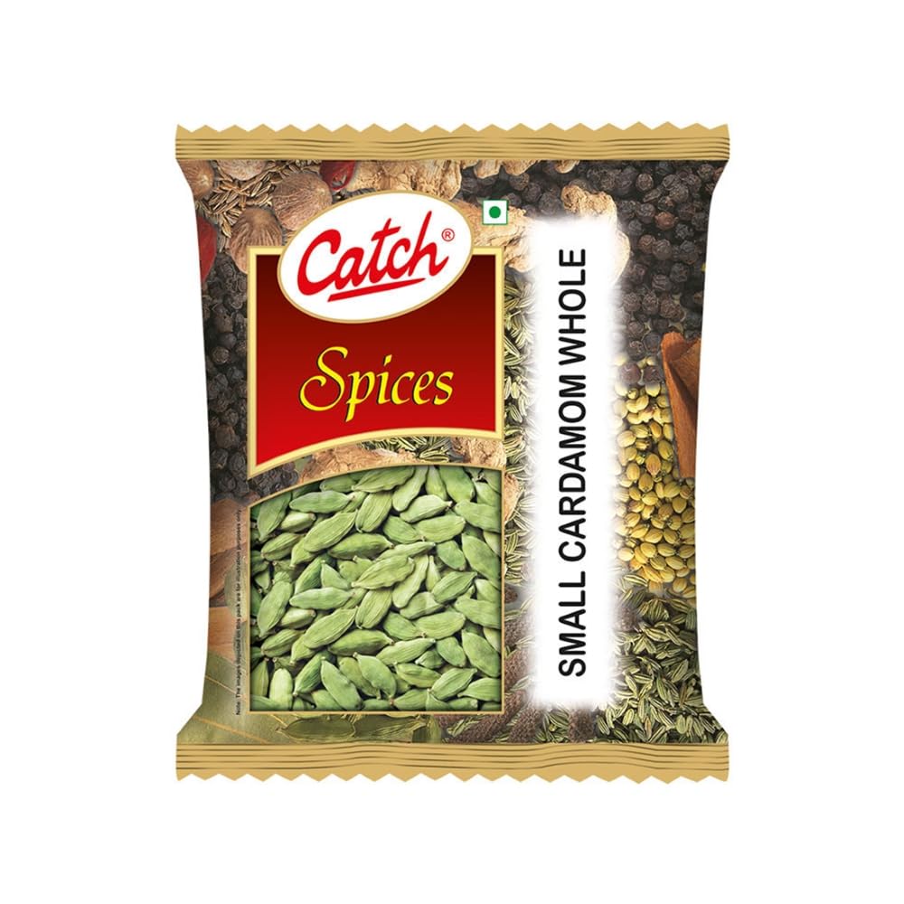 Catch Green Cardamom Whole 50g Pack – Premium Quality Elaichi Spice for Sweet and Savoury Cooking, Fresh Aroma and Rich Flavor