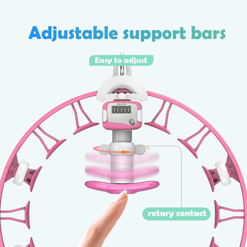 Hoop Counting Smart Detachable Hula Adjustable Home Training Fitness Equipment