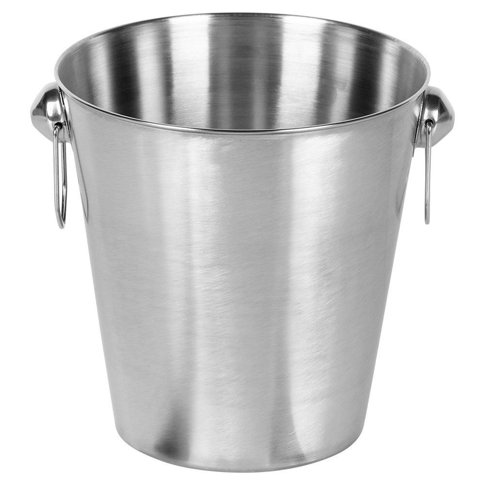 Large Ice Bucket for Ice Bottles of Champagne, Wine, Alcohol, Vodka, Steel