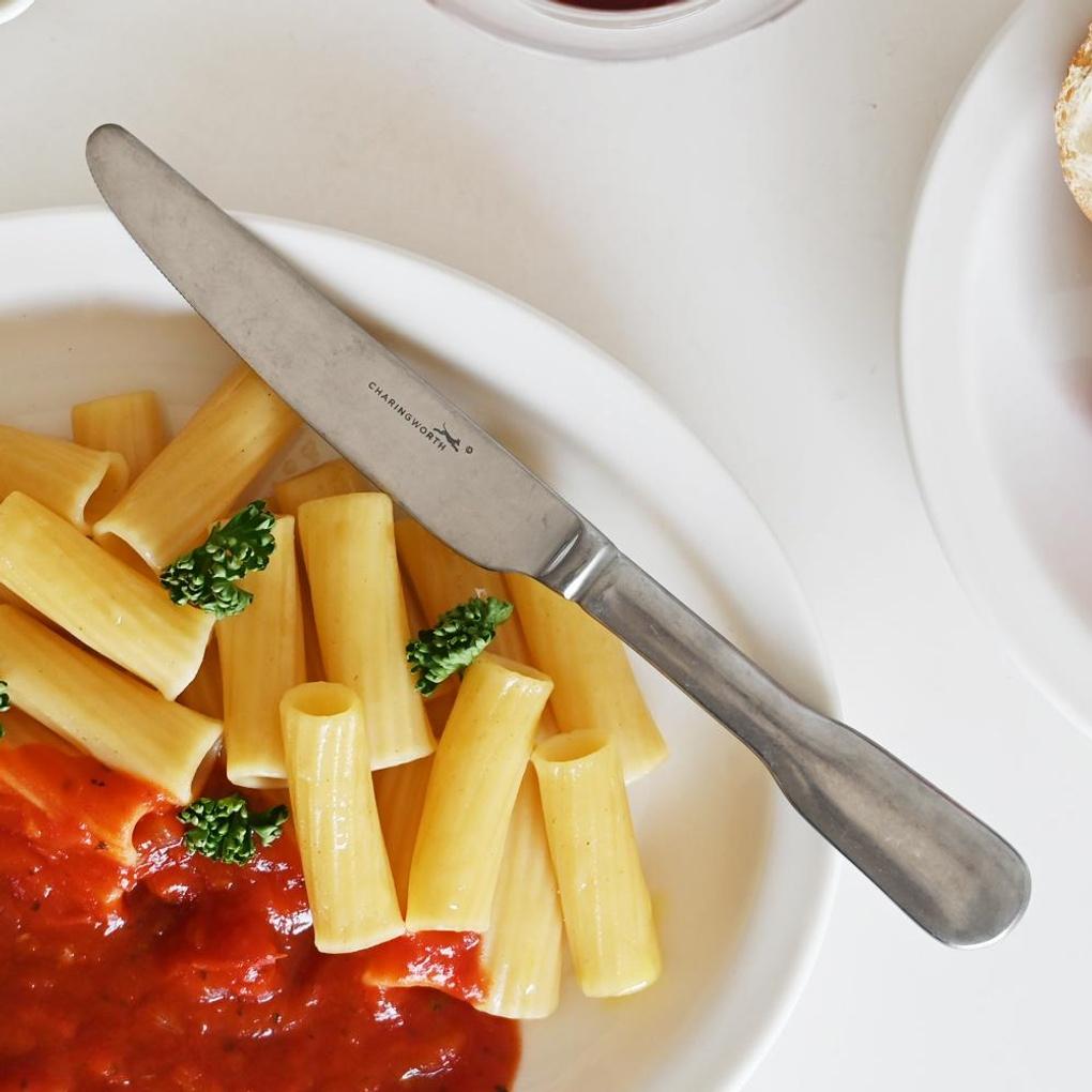 Charingworth Fiddle Винтажный столовый нож, Великобритания