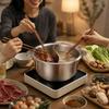 Pot with Divider Thickened Hotpot Basin Two-flavorFlavor