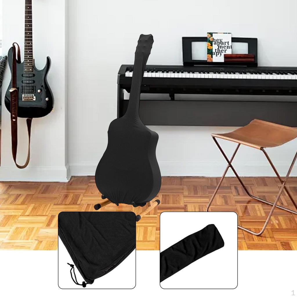 Guitar Dust Cover for Folk Classical Guitars Home Travel Multipurpose Wear Resistant