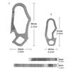 High Strengths Corrosions Resistant Titaniums Key Organizers Ergonomic Keychains Gadget for Adventure Travel