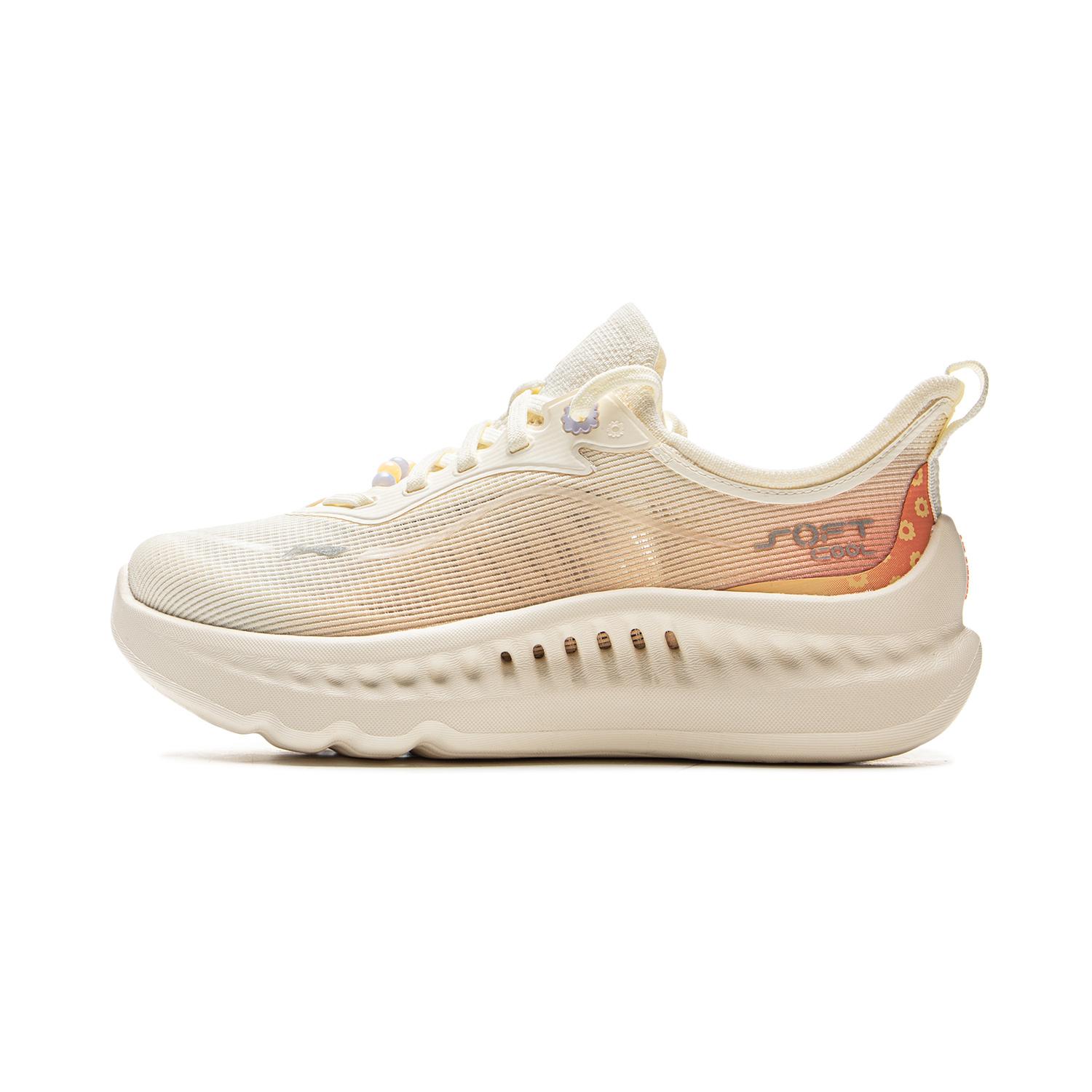 

LiNing Soft Cool 2 Удобные Дышащие Легкие Повседневные Кроссовки Женские Бежевый Оранжевый AGLV010-10 37