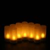 12pcs/set LED Candles Lights with Frosted Cups Yellow Light AC100-240V