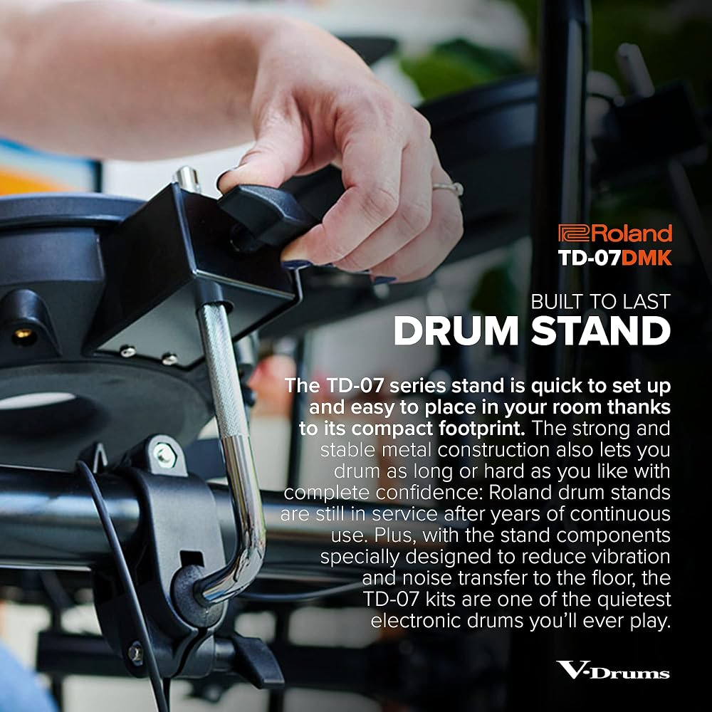 Roland TD-07DMK V-Drums Electronic Drum Set with Mesh Heads and USB Connectivity