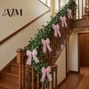 Romantic Bows for Easter Decorations Tulle Bow Christmas Tree Decoration, Pre-tied Gauze Mesh Versatile Fabric Festive Occasions Xmas Tree,