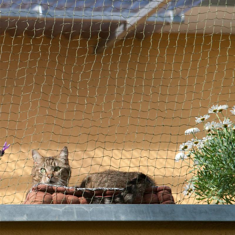 Pet Safety Protection Net Cat Protective Nylon Sturdy Safe Wire Cover For Balconies Windows For Baby Kid Falling Net Fence