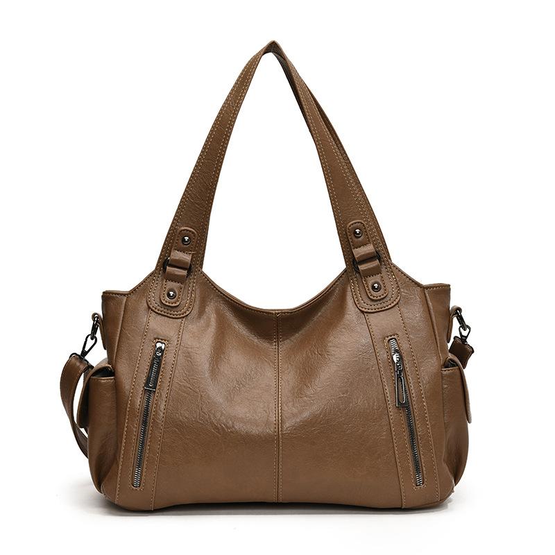 Bags Women's tote bags Large capacity autumn and winter single shoulder retro new retro textured single shoulder handbags