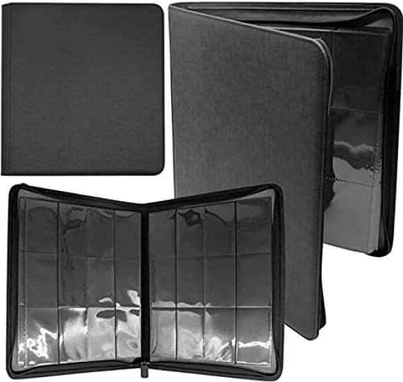 Coverage Card File Large Premium PU 12 Holds 480 Cards Completely compatible with Duel Magic the Battle Weiss Dragon Ball Heroes and other card Easy