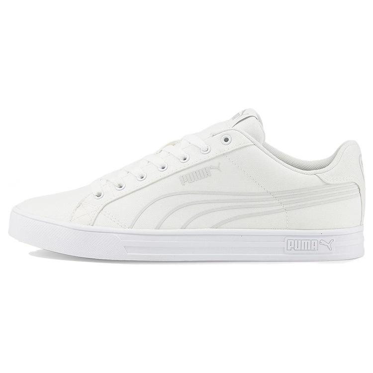 PUMA Smash Vulc v3 Lo CV White Grey Violet Men s 383875-01 EU 43