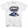 Jaws Watch Out White Adult T-Shirt