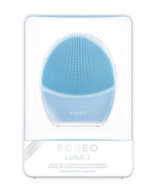 [Foreo] LUNA 3 Sonic Facial Cleanser for Combination Skin with Fine Bristle Brush (skyblue)