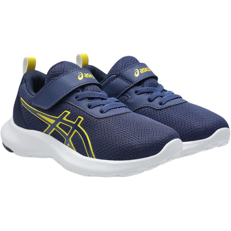 Asics Lazerbeam Lightweight Moisture-Wicking Campus Outdoor Fitness Sports Running Shoes Kids Sneakers Deep-Blue 1154A198-402