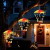Magic Flying Parachuting Santa LED Lights USB/Battery/Solar Powered Funny Family Christmas Eve Decorations Ornament String Light