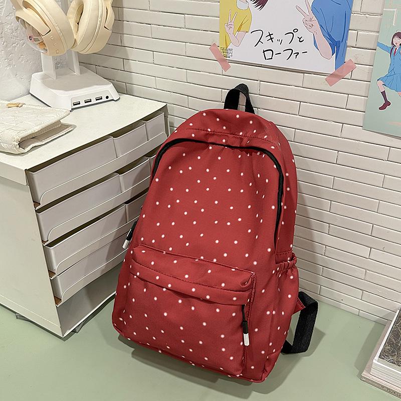 

Lightweight Trendy Backpack for Elementary Students - Large Capacity, Korean & Japanese Style, Travel-Friendly 29x11x37 cm красный